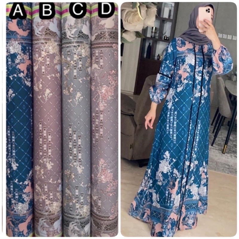 Bahan Kain Maxmara Lux Motif Sarimbit Raya terbaru Grade a terbaru