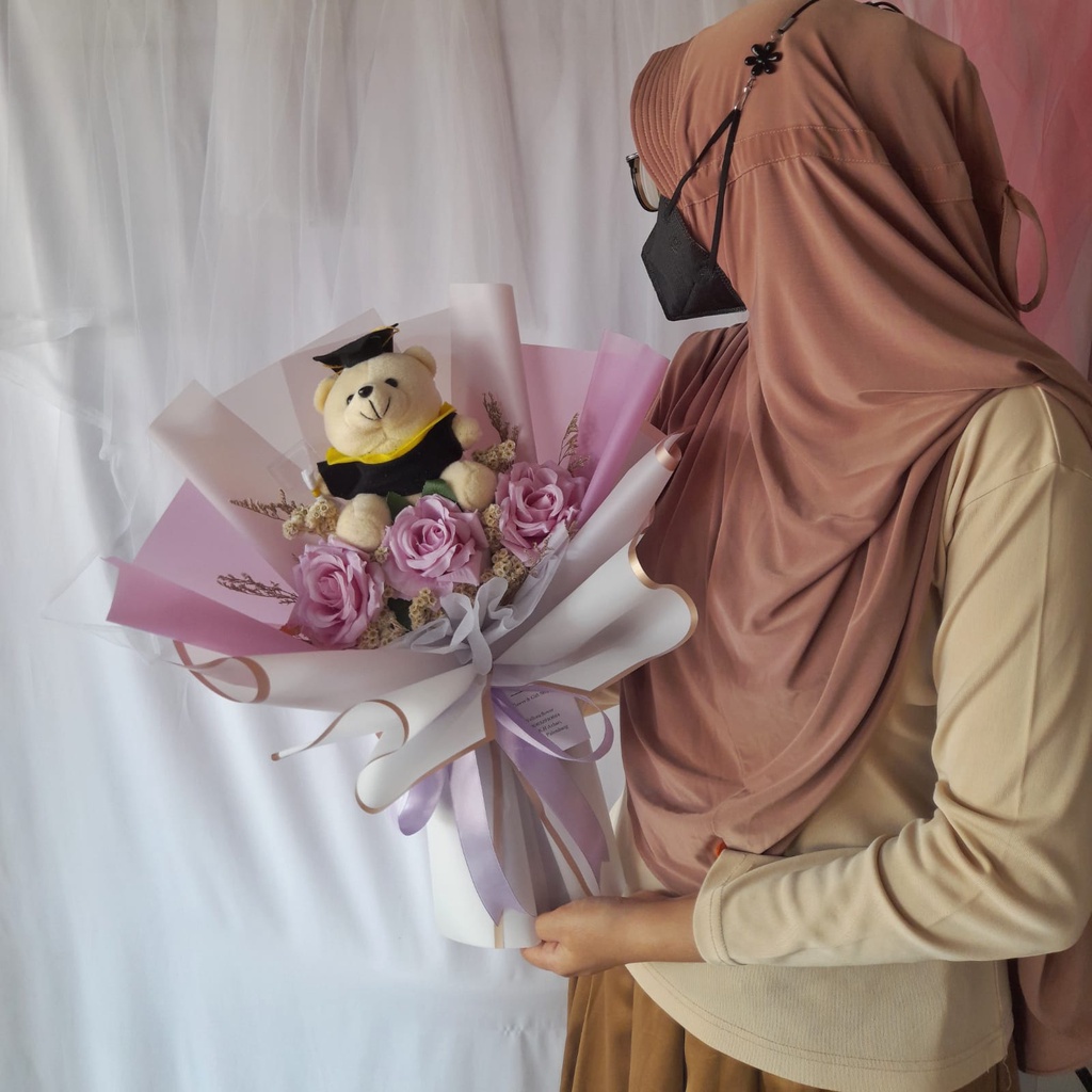 Buket Bunga Artificial/ Buket Wisuda/ Buket Bunga/ Buket Hadiah [Senna Bouquet]