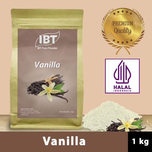 

Bahan Makanan Serbuk Bubuk Kue Vanilla IBT Pure Powder Murni