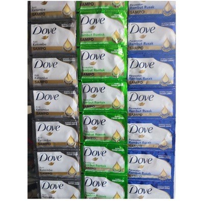 SHAMPOO DOVE 1 DUS 400 PCS SACHET [SWEETSPACE]