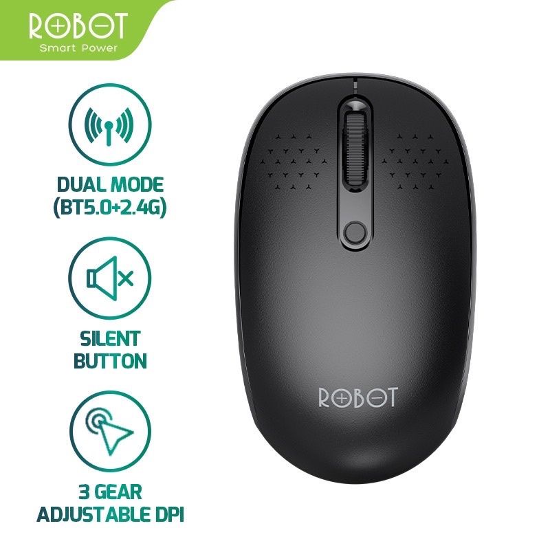 Robot Mouse M360 Mouse USB 2.4G Wireless &amp; Bluetooth 5.0 Dual Mode Connection