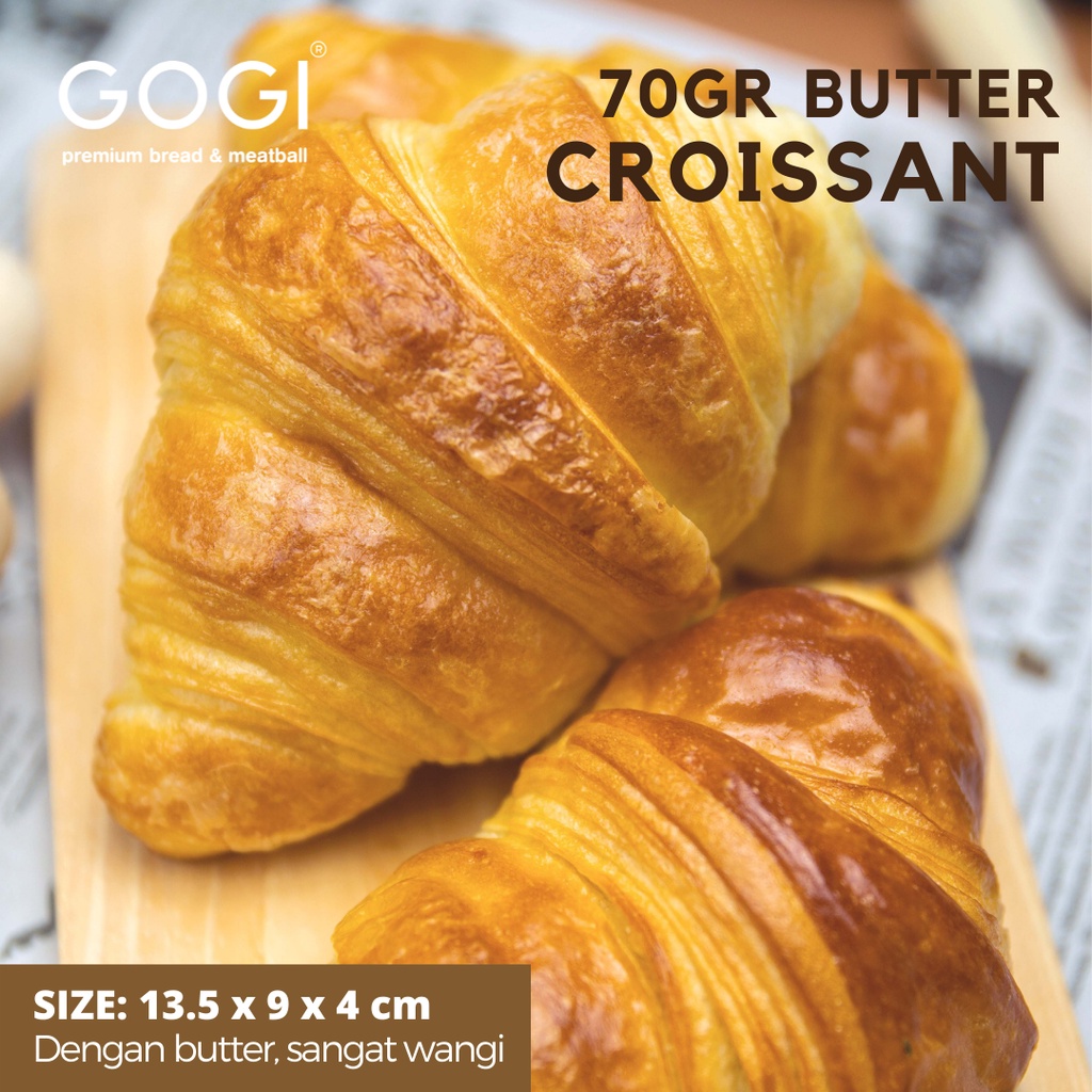 

Isi 3 Pcs Roti Full Butter Croissant 70gr Roti Croissant Full Butter Croissant