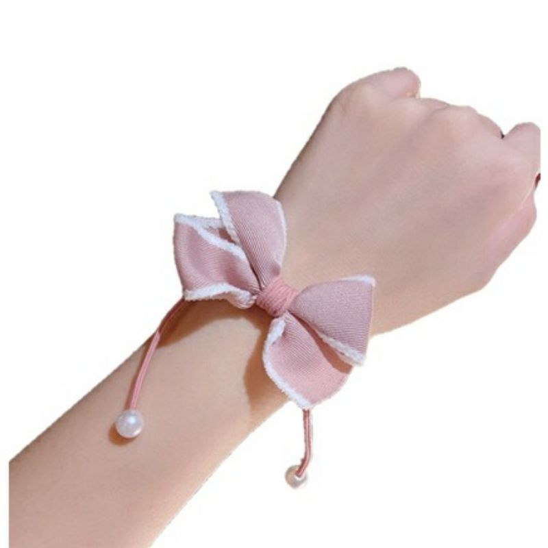 Ikat Rambut Pita Fashion Korea / Ribbon Hair Tie / Kuncir Rambut Pita