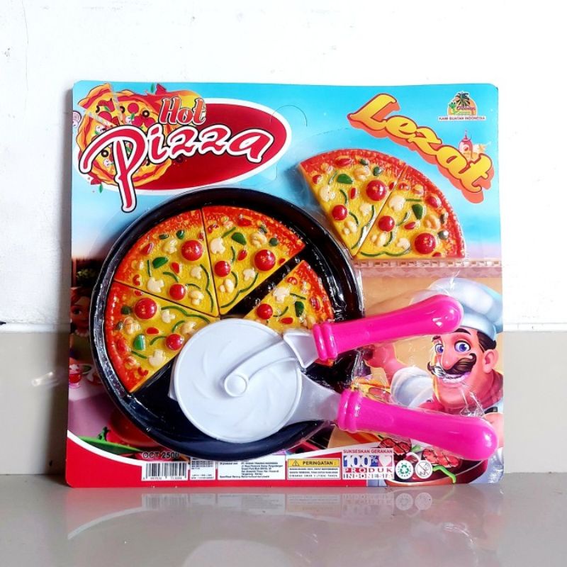 Mainan Set Pizza Potong Edukasi - Masak Masakan Fast Food Anak Perempuan Cewek Edukatif