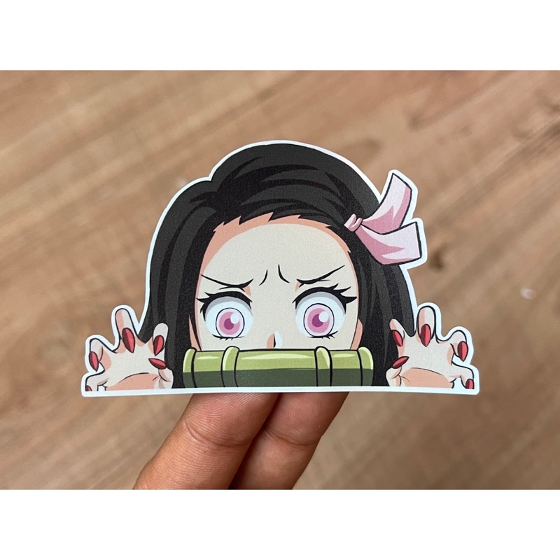 

Stiker Demon Slayer Nezuko Peeker