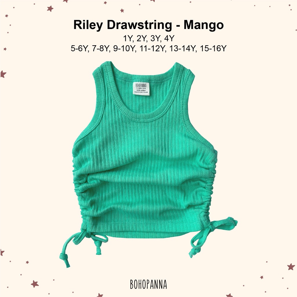 BOHOPANNA - RILEY DRAWSTRING TOP - KAOS ANAK PEREMPUAN