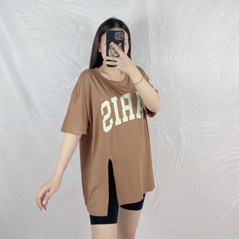 Kaos Oversize Jumbo Slit Prs / Kaos Wanita Jumbo