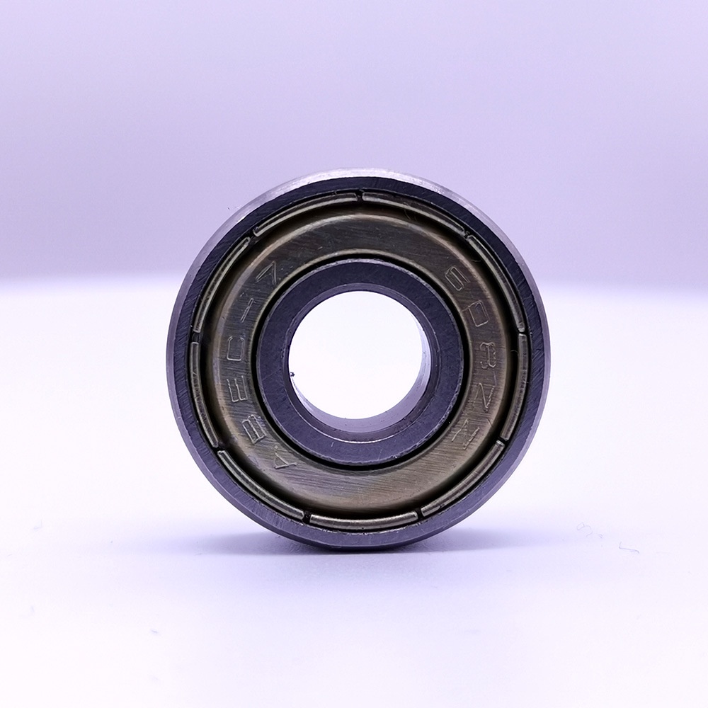 608zz ABEC-7 Bearing Skateboard Bahan Carbon Steel Warna Emas / Silver