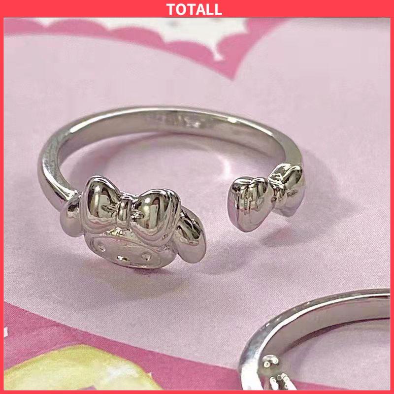 COD Cincin Kuromi Melody Adjustable Kartun Lucu Korea Cincin Untuk Wanita-Totall