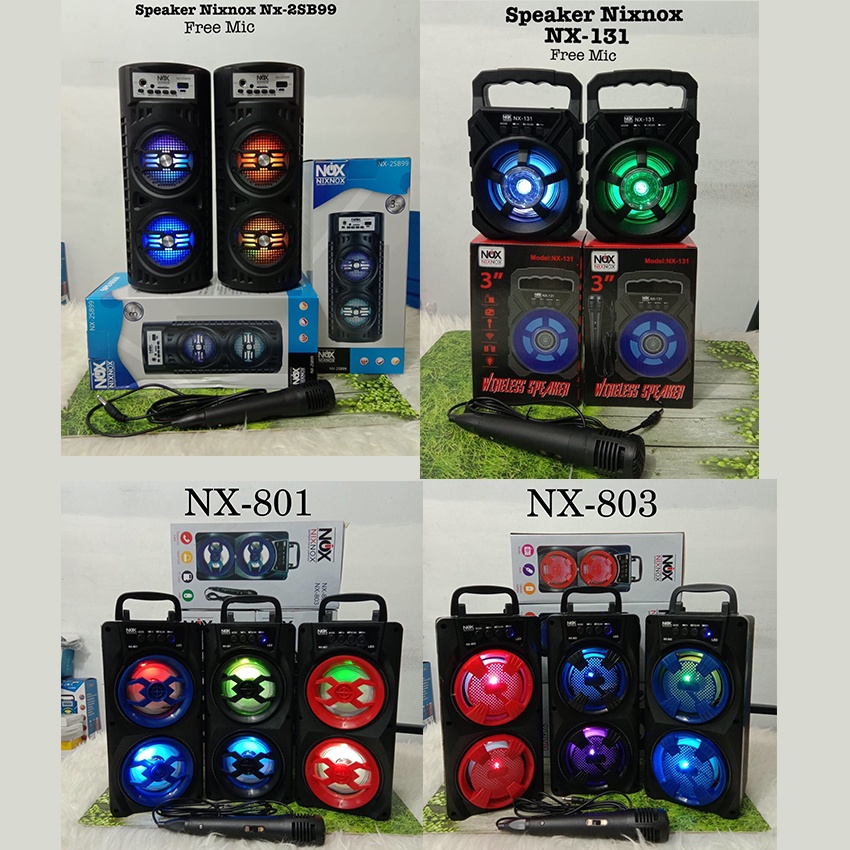 Jual Speaker Bluetooth Superbass Nixnox Nx Nx Nx Sb Nx Plus Microphone For