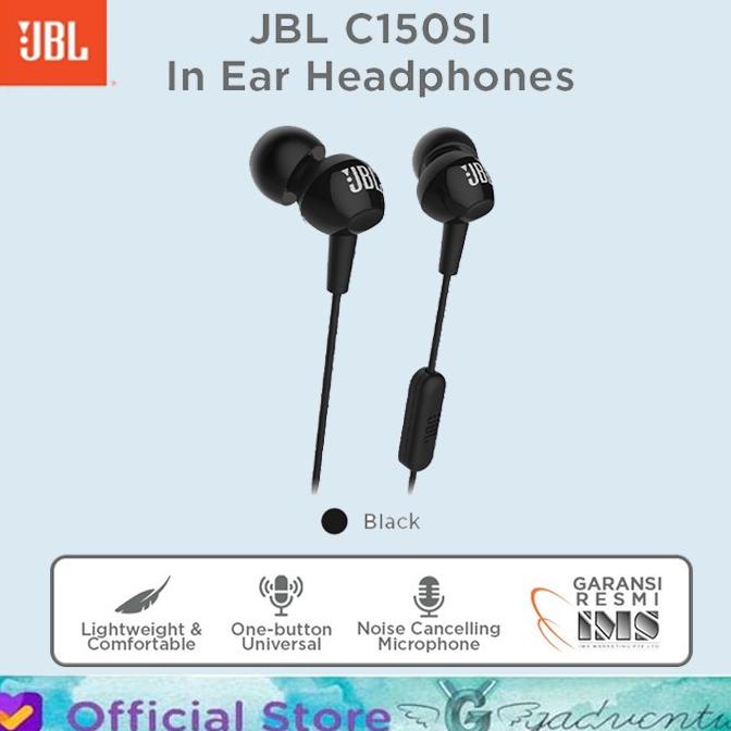 Handsfree Jbl C150Si T110 In-Ear Earphone Headset Android Iphone 3.5Mm