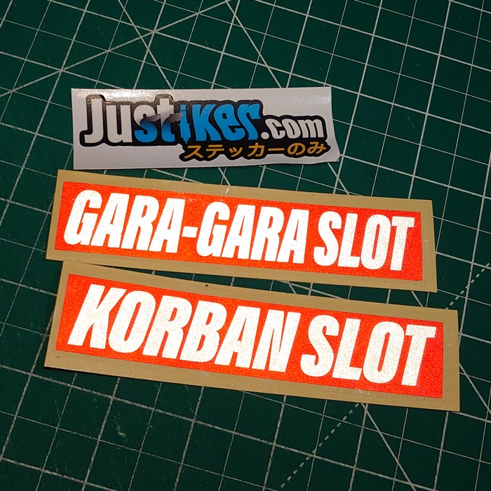 Sticker Korban Slot, Sticker Gara-Gara Slot, Cutting Sticker Korban Slot, Deposit, Rungkat