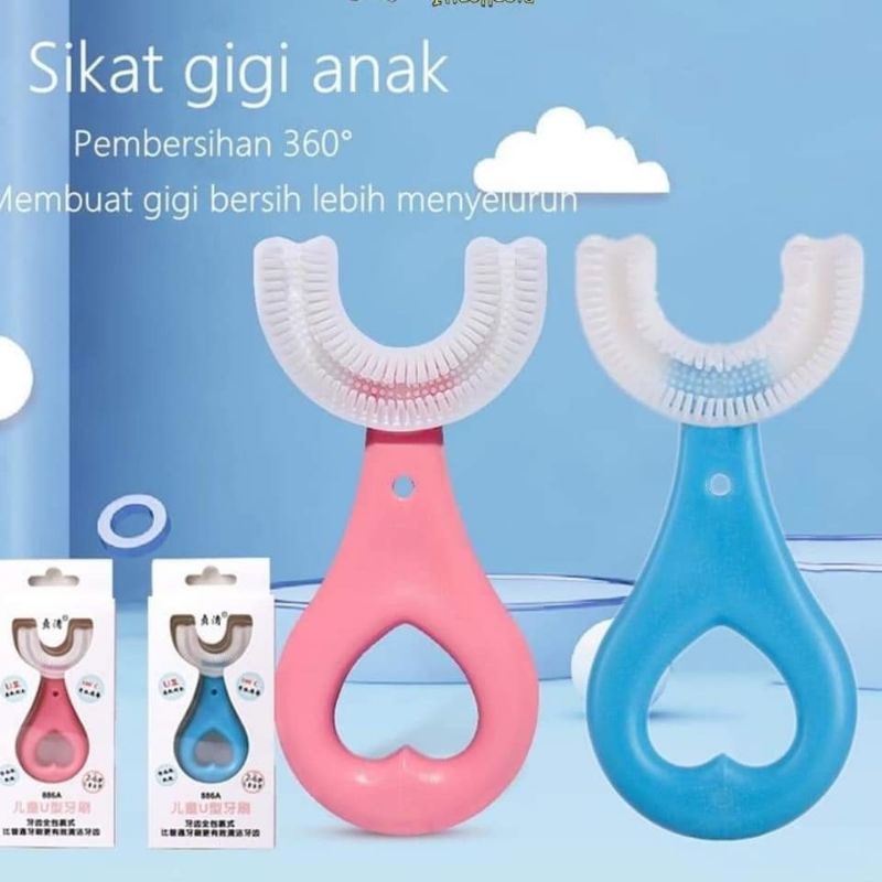 Barnik88 Sikat Gigi Anak Berbentuk U / Sikat gigi bayi /Sikat Gigi Baby Bahan silikon termurah!!