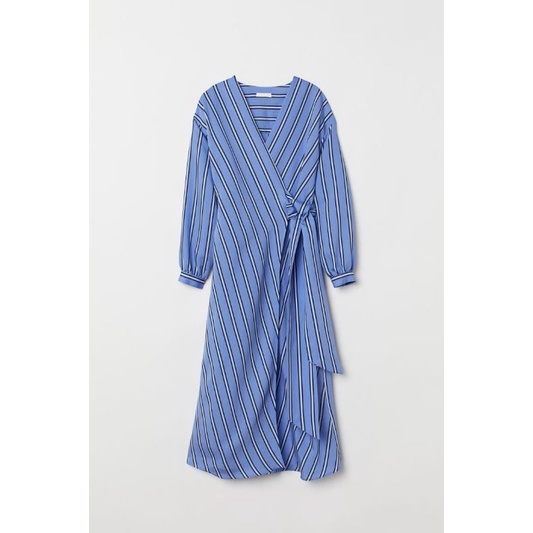 Wrap front cotton dress