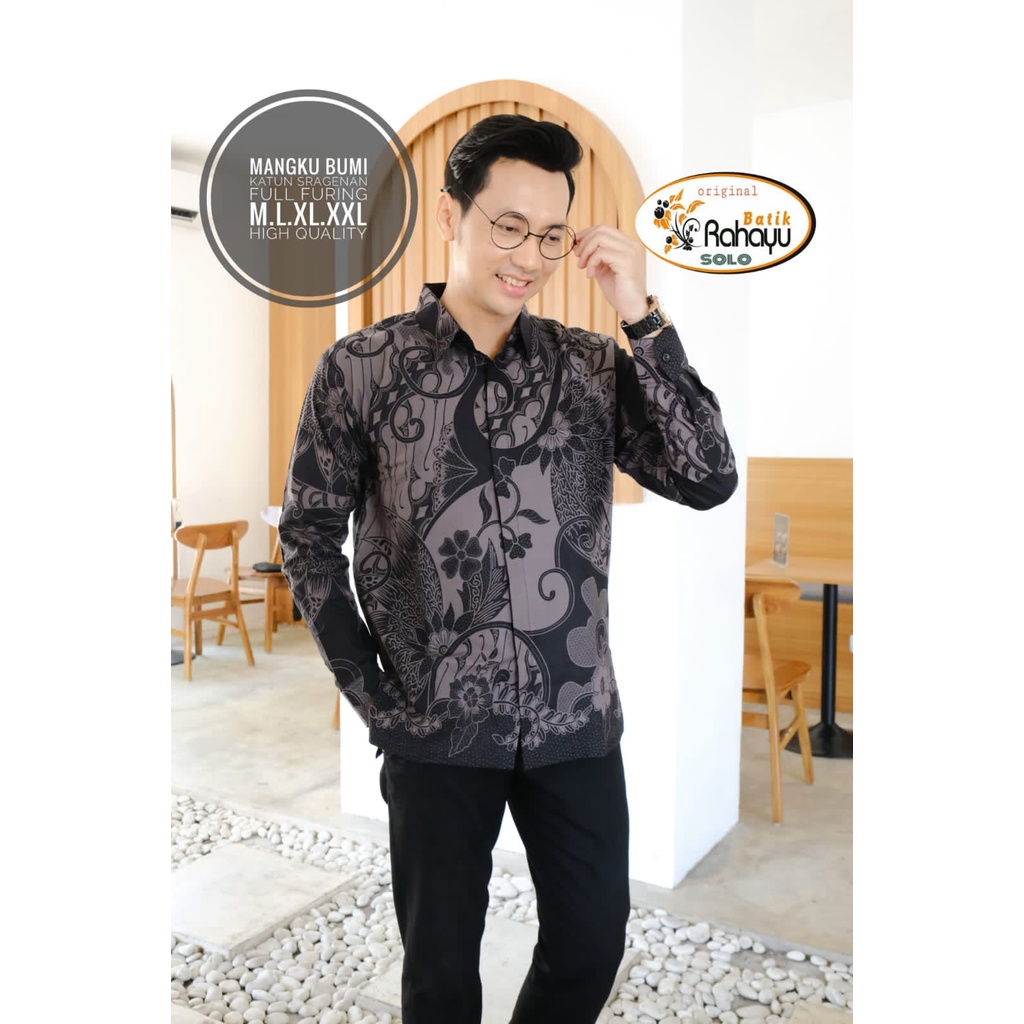 MANGKUBUMI RAHAYU BATIKSOLOAMANAH KEMEJA BAJU BATIK PRIA SOLO LENGAN PANJANG PENDEK LAPIS FURING ATASAN BATIK PREMIUM MODERN KATUN HALUS MLIWIS LAWASAN PARANG LUHUR PEKSI TRUNTUM SETYO LUHUR PUTIH SETYO LUHUR BIRU PARANG LASEM ADI LUHUR SEKAR JAGAD