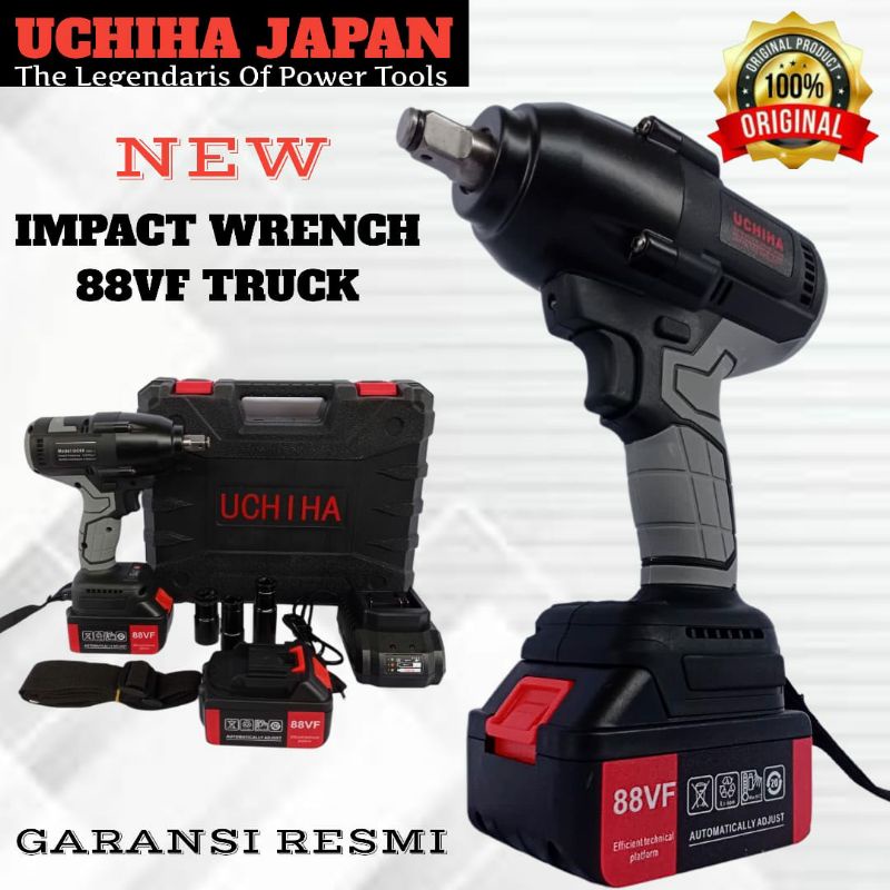 Mesin bor pembuka baut uchiha 88vf roda ban truck mobil motor cvt impact wrench cordless Impek an