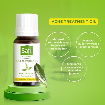 SAFI NATURALS ACNE TREATMENT OIL PURE TEA TREE OIL 10ML