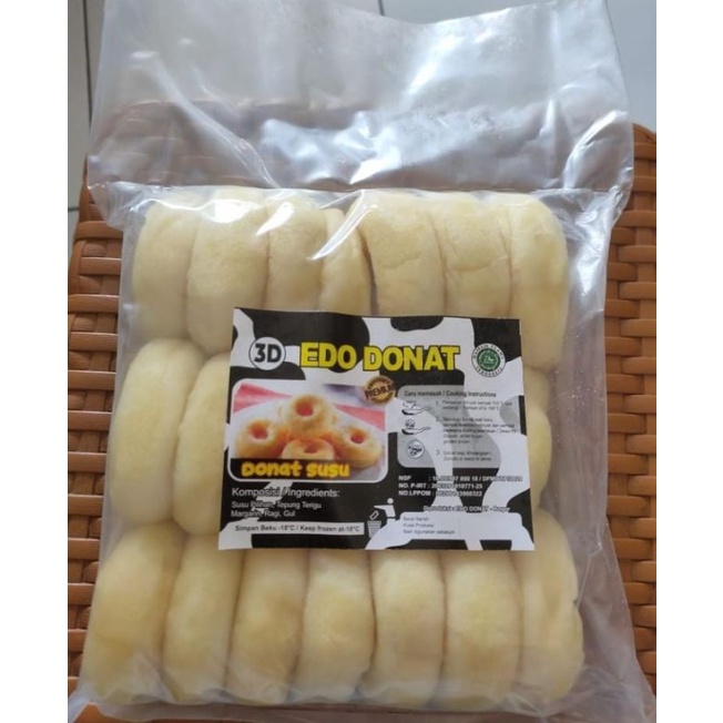 

3D EDO DONAT SUSU gratis gula bubuk isi 20pc