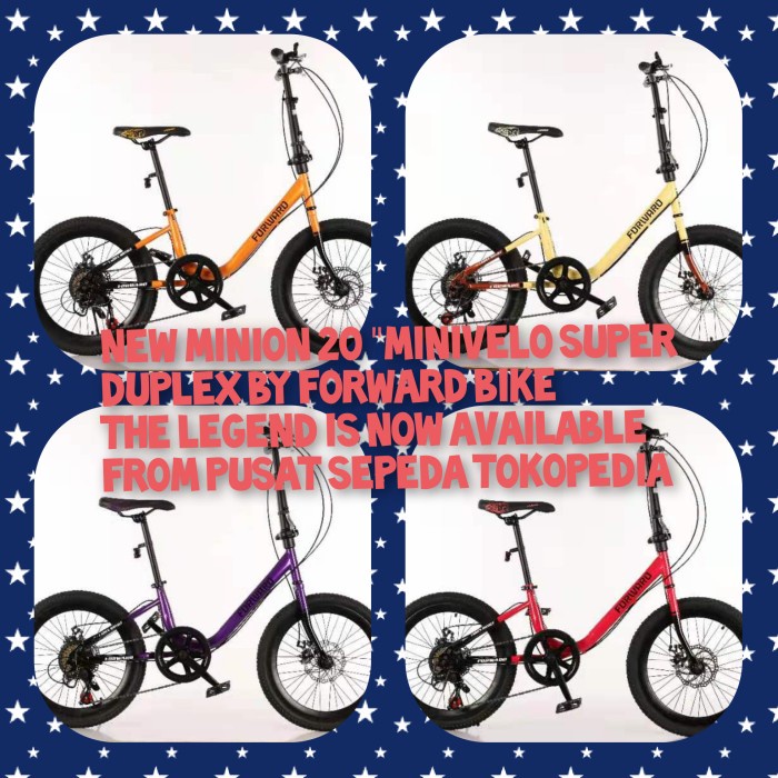 Frame Sepeda Mini Minion Minivelo Forward Legend Double Front Rear Disc