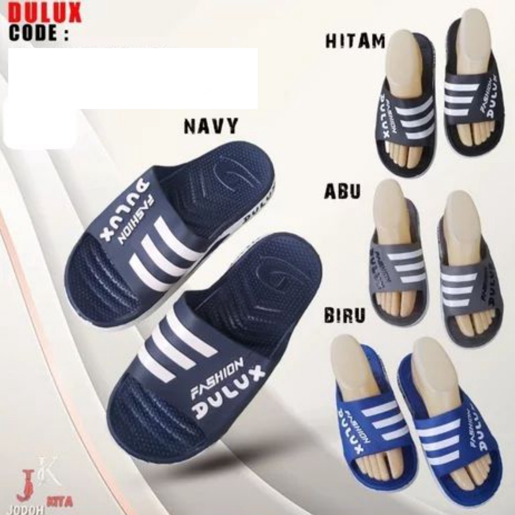 Sendal Slop Slip Pria Wanita / Sendal Slip fleksibel / Slipper Sandal nyaman dipakai / Slip Kekinian Karet Trend Santai Dulux CQ073b