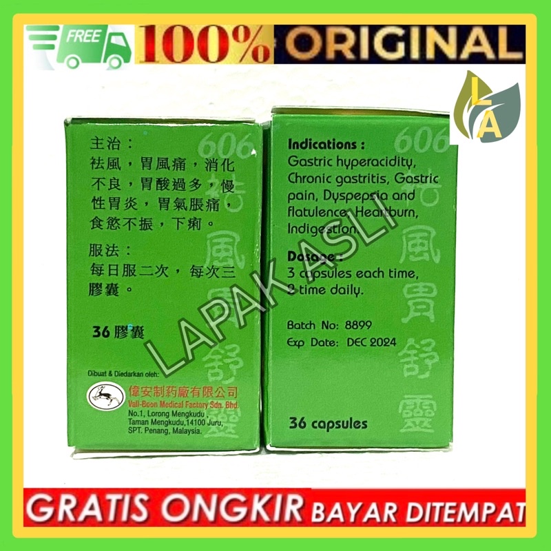 606 Antacid Kapsul - Obat Sakit Maag Kronis - Nyeri Ulu Hati DLL