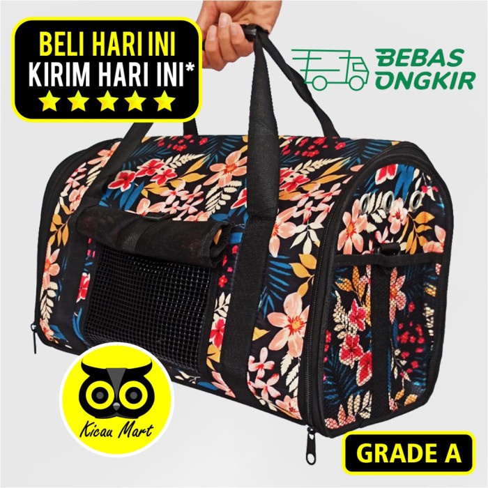 Cargo Tas Travel Bawa Hewan Kucing Anjing Burung Jinjing Box Cage Bag Tashw