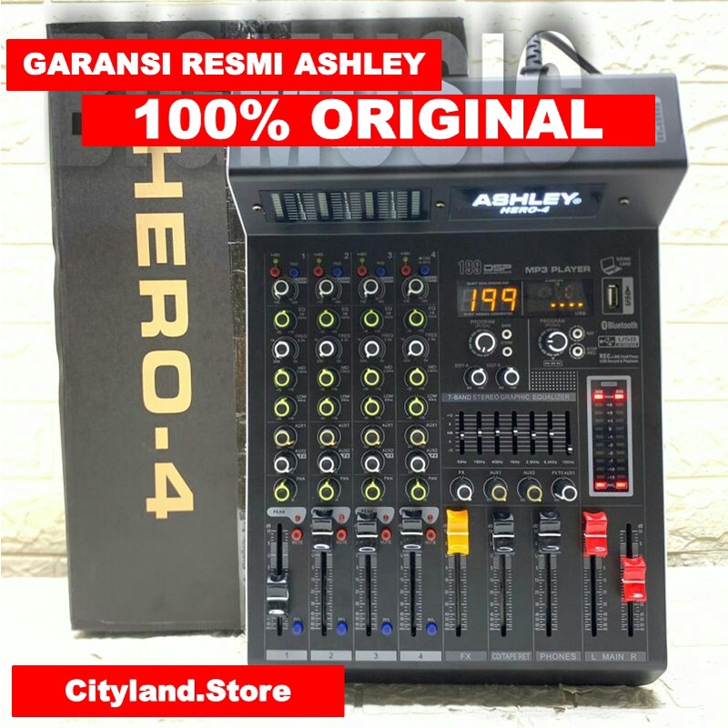 Mixer audio Ashley Hero 4/ Mixer Ashley Hero 4 Original 4 channel
