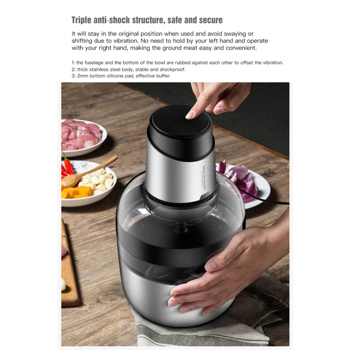 DEM-JR01 - Electric Meat Grinder and Chopper - Blender Daging Elektrik