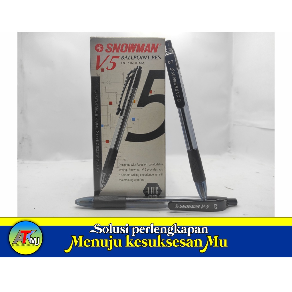 

Pena / Pulpen Snowman V5 1box / 12