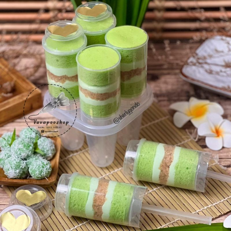 Push Pop Cake harga 1pc / Kemasan Kue Push Dorong / Cup Kue Lucu