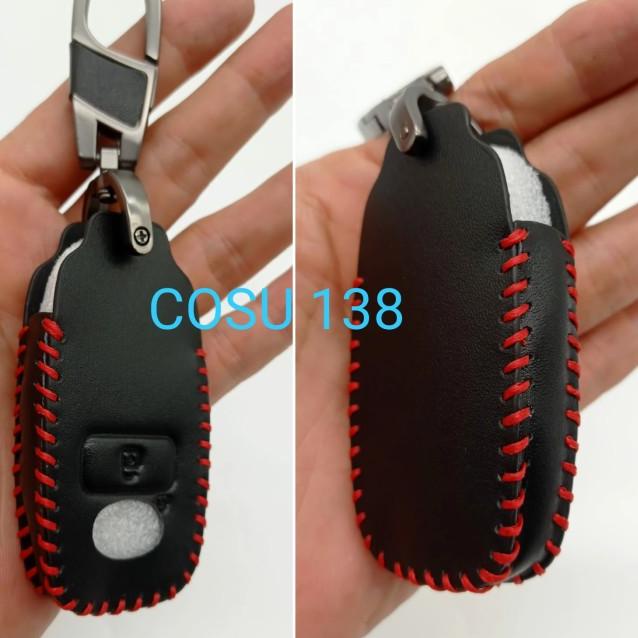 Sarung Kulit kunci remote Toyota All New Avanza Veloz Xenia 2022 - Benang Merah