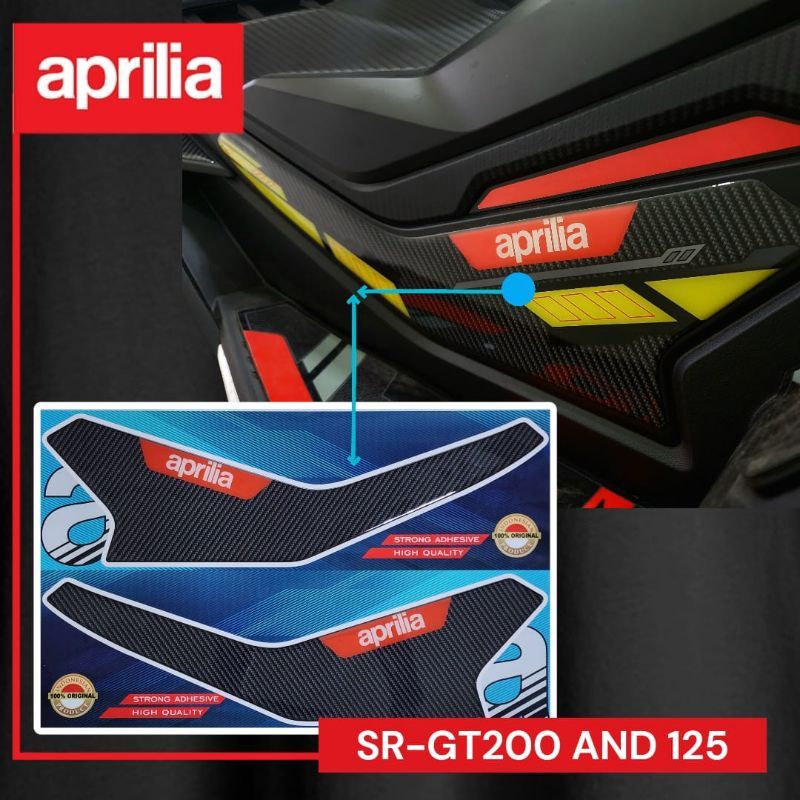 Motopad27 Stiker Resin timbul Cover Sidepad Side pad SR-GT200 Premium