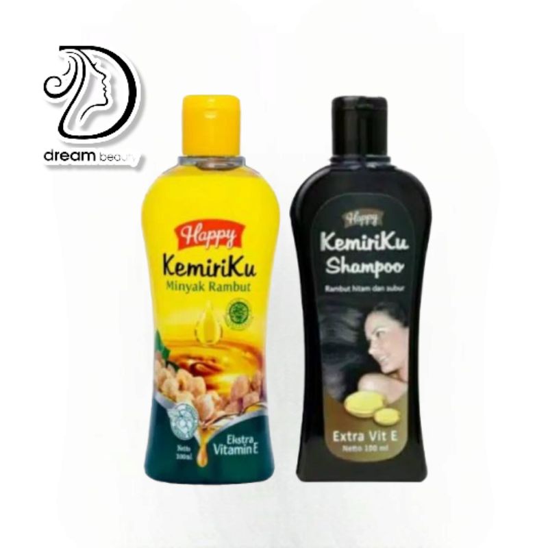 Happy kemiriku shampoo uban minyak rambut kemiri penebal rambut 100ml