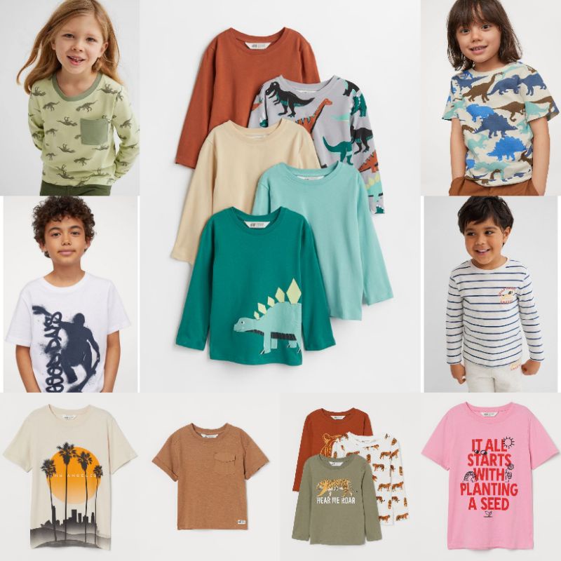 Kaos Anak Laki-laki HM Junior 8 10 12 14+