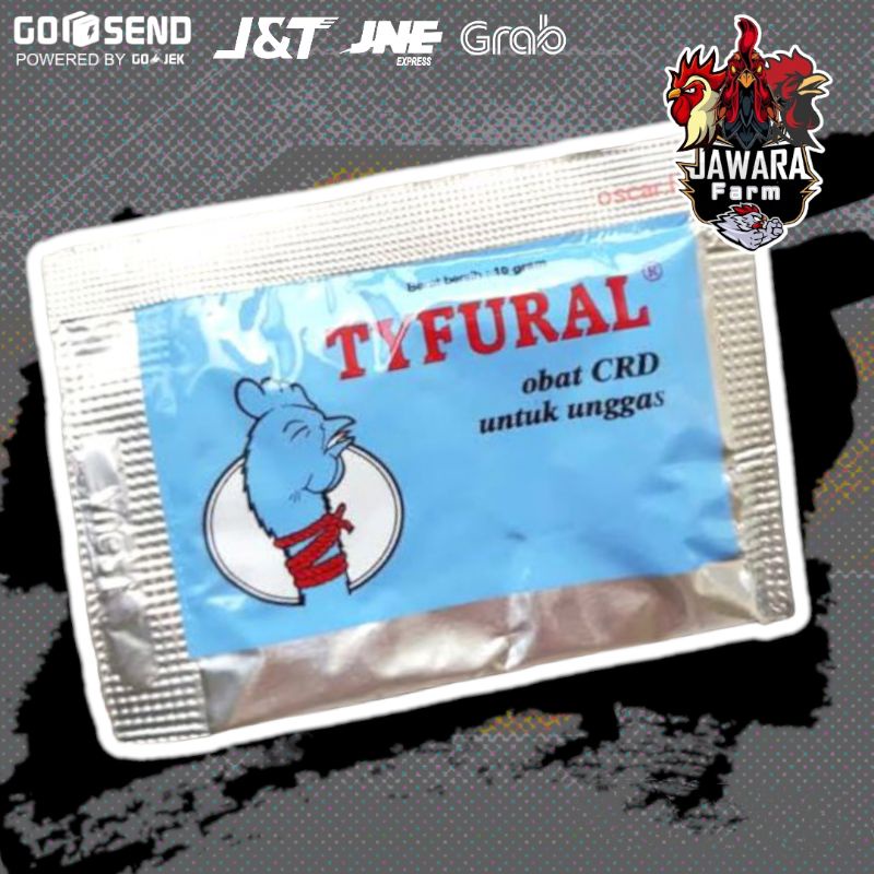 TYFURAL 10 GRAM Obat Ngorok Pilek Pernapasan Ayam Bebek Puyuh