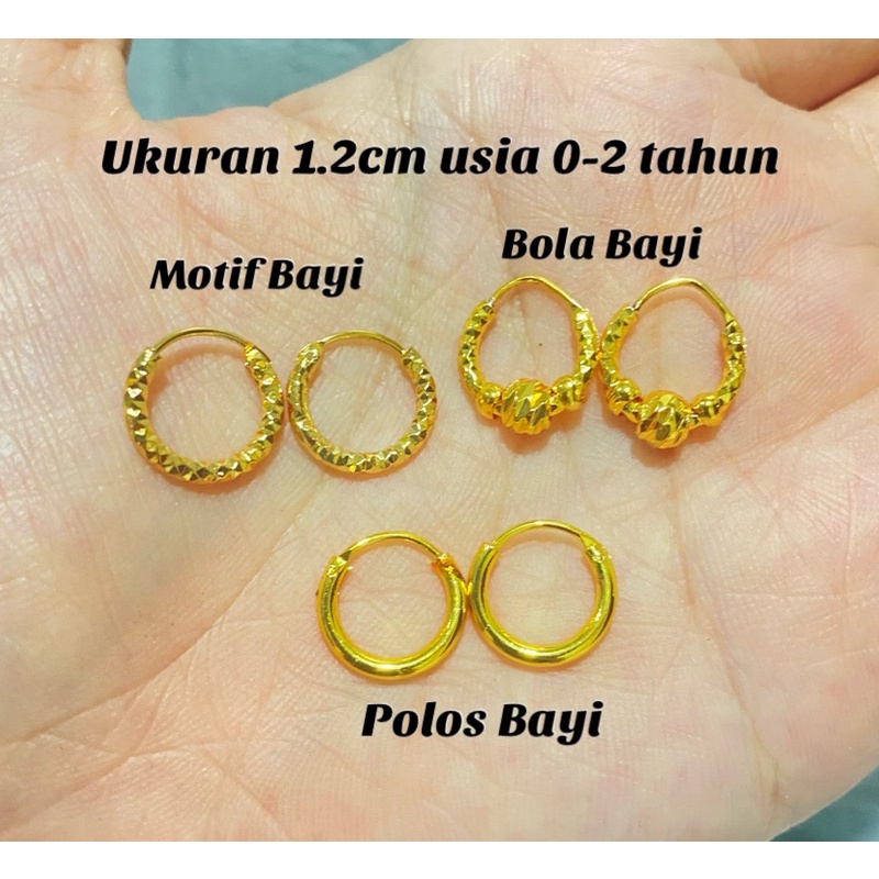 ANTING WARNA EMAS GIPSY BAYI IMITASI