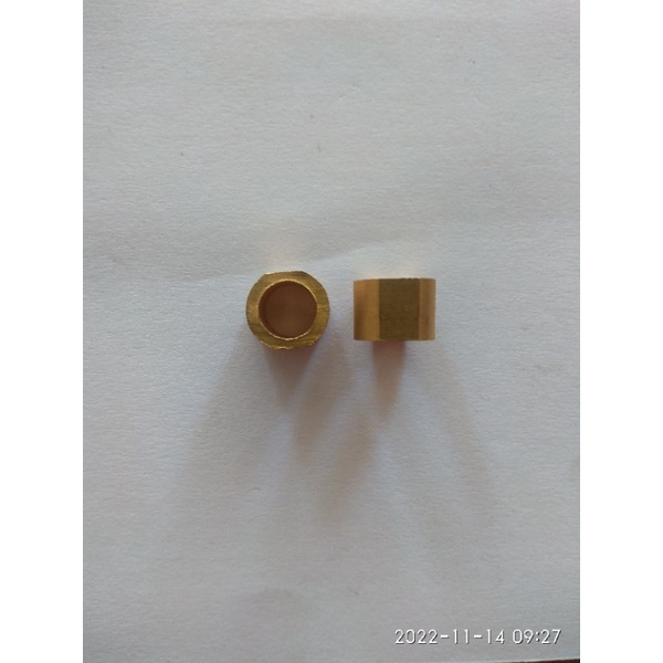 Boshing / Bos kepala Gerinda Bor 10mm Kuningan