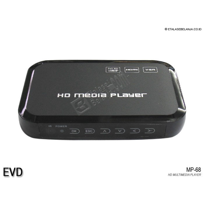 {RajaStore} EVD MP68 - HD MULTIMEDIA PLAYER Diskon