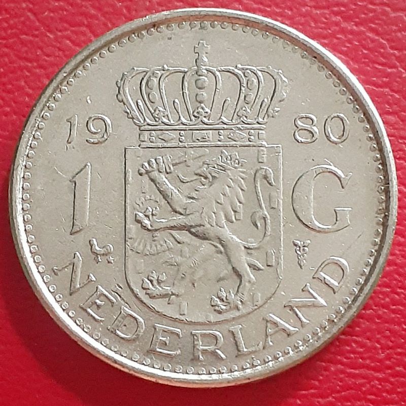 Uang Koin Asing 1 G Juliana Nederland Tahun Campur