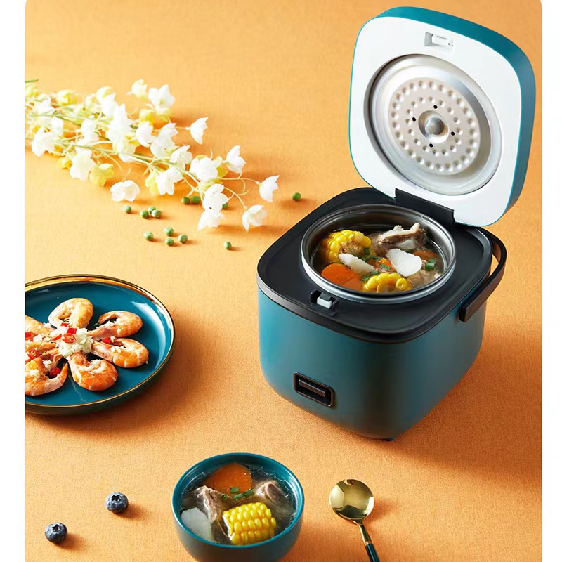 [3 Pin Plug] PortabelPenanak Nasi Mini 0.8L Penanak Nasi Penanak Nasi Penanak Nasi Kecil Penanak Nasi Penanak Nasi Mini Non Stick