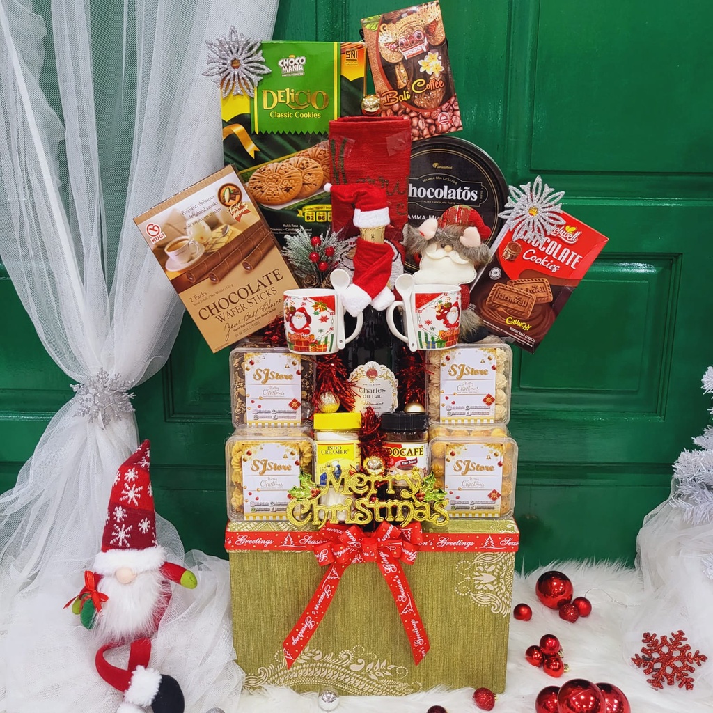 

Paket Dekorasi Hampers Natal Christmas Parcel Hadiah Kue Kering 328