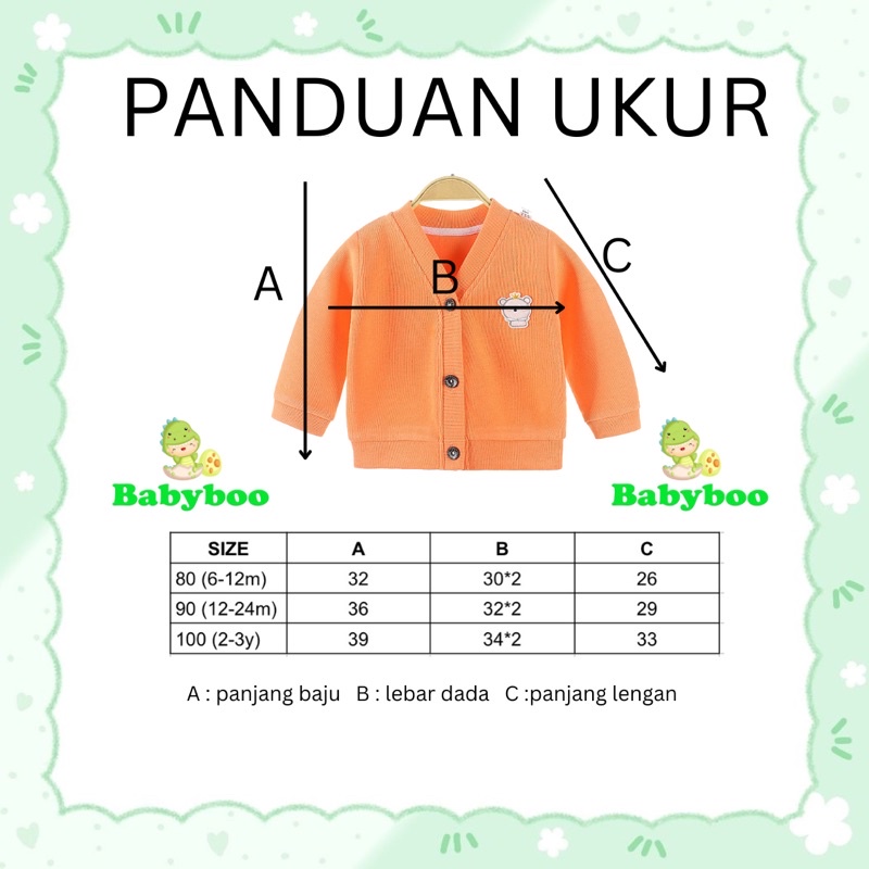 Jaket Anak Bayi/Sweater Anak Bayi/Cardigan Anak Bayi