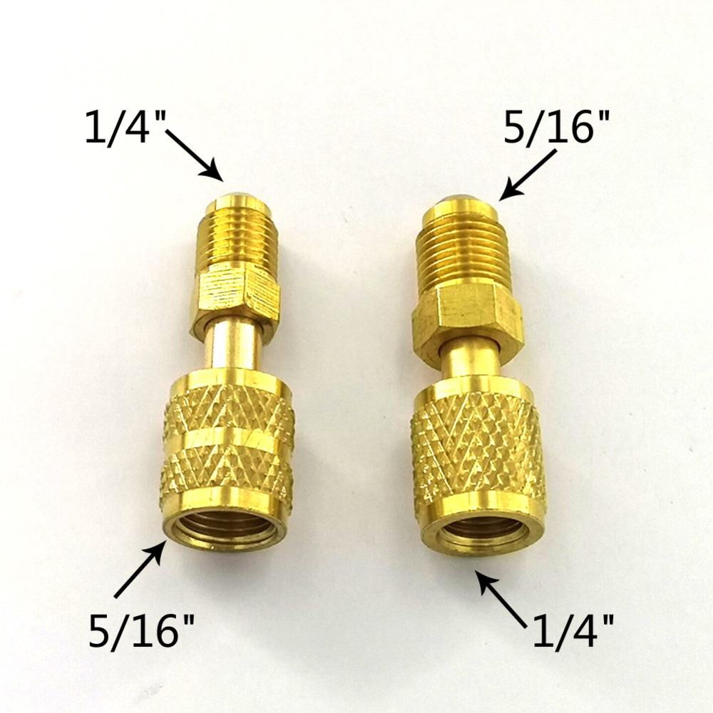 Top 2pcs Adaptor Ac Sparepart Pompa Vakum Kuningan Untuk 5per16sae F Ke1 /4Sae