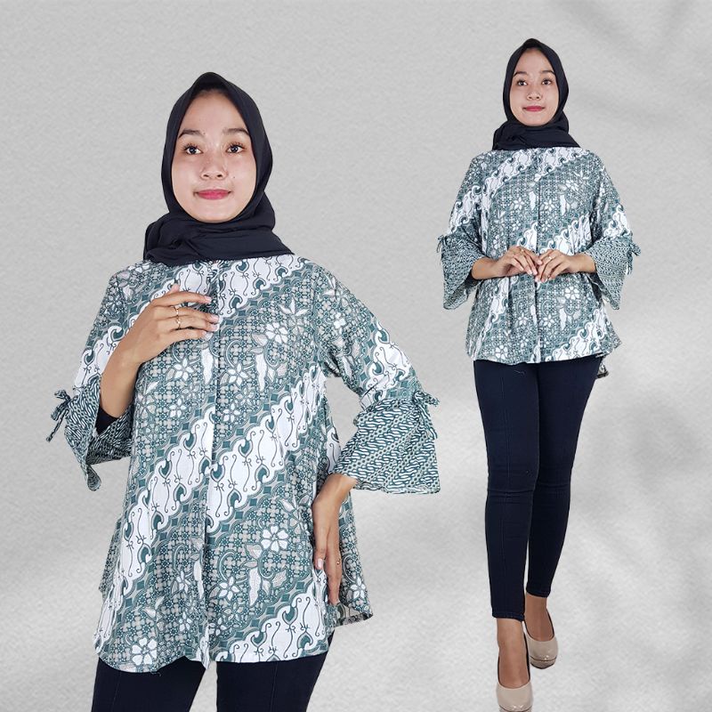 Blus Batik Lonceng Warna soft - Naira Batik