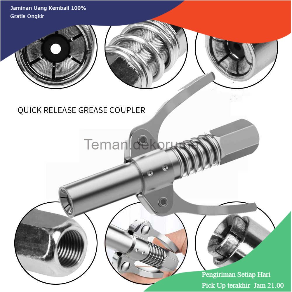 TD-PR2 Loonpon Alat Aplikasi Minyak Gemuk Grease Gun Coupler - LP90