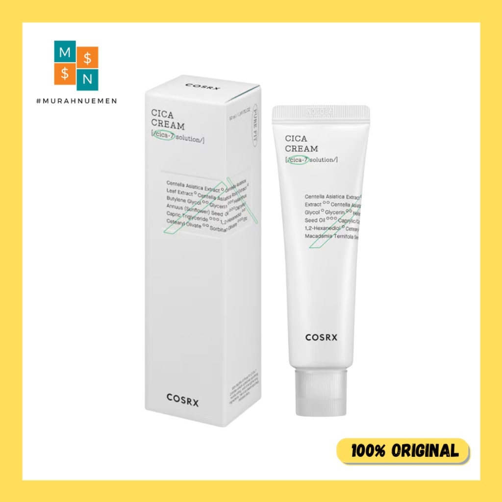 COSRX Pure Fit Cica Cream 50ml Pelembab- Baru -Murahnuemen