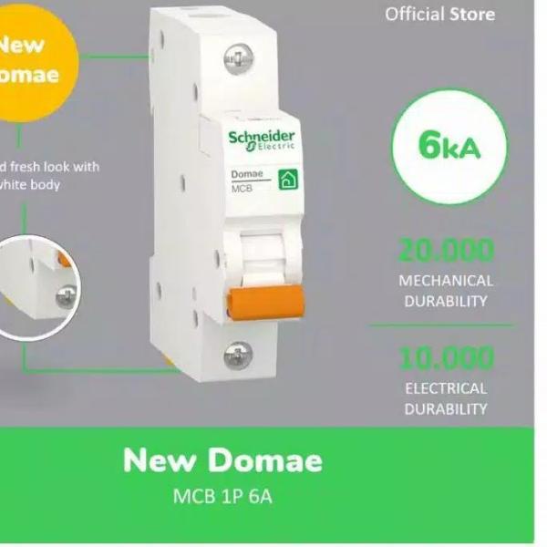 MCB Schneider 6 Ampere / 1 pass