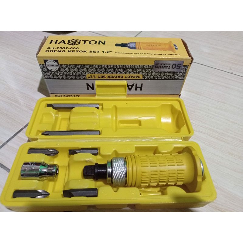 HASSTON PROHEX 2582-600Impact Driver Set 1/2&quot; - Obeng Ketok Set 1/2&quot;FITUR