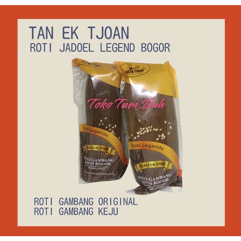 

TAN EK TJOAN Roti Khas Bogor Sedjak 1920 Legend Bread Asli