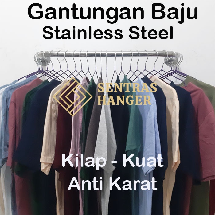 Gantungan Baju Stainless 120 cm